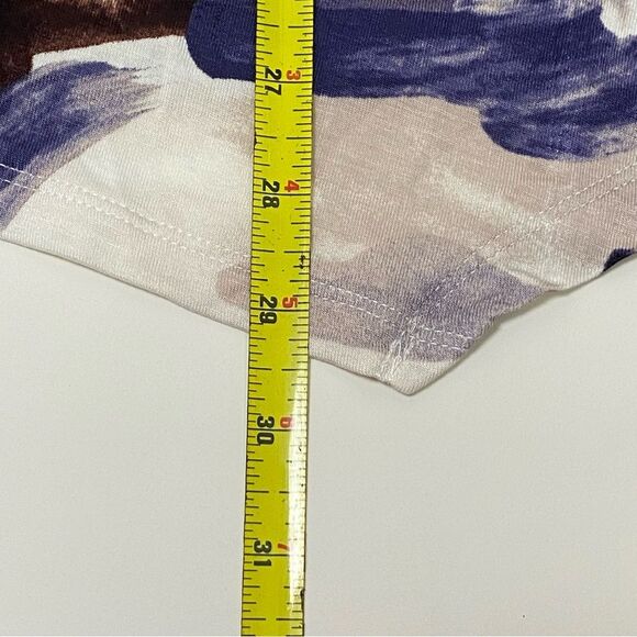 LOGO Lori By Goldstein Asymmetrical Abstract Design Tunic Women's Size Small - Picture 11 of 12